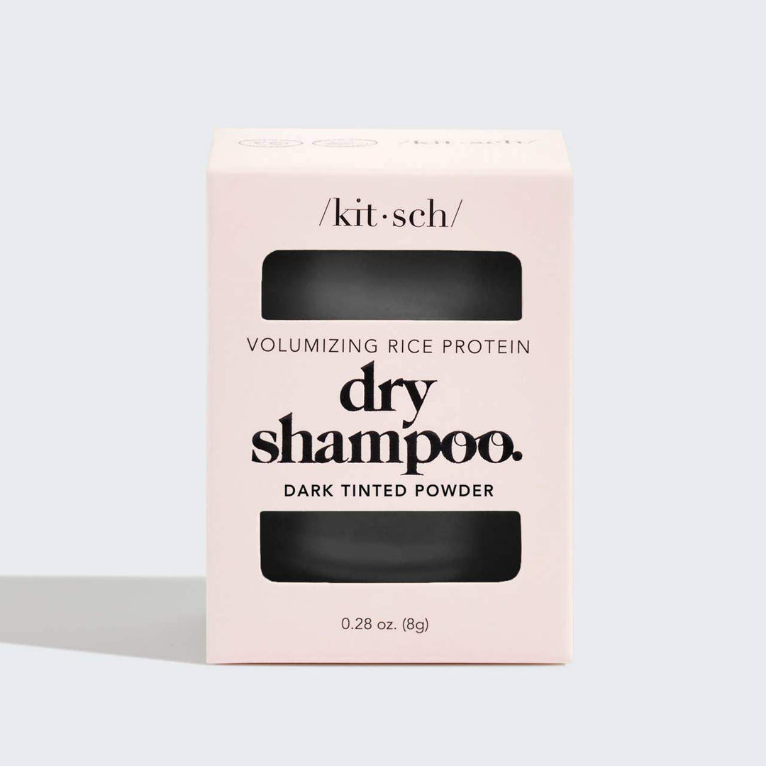 KITSCH - Volumizing Rice Protein Dry Shampoo - Dark Tinted Powder