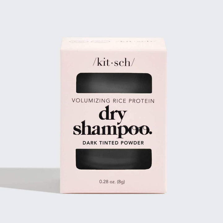 KITSCH - Volumizing Rice Protein Dry Shampoo - Dark Tinted Powder