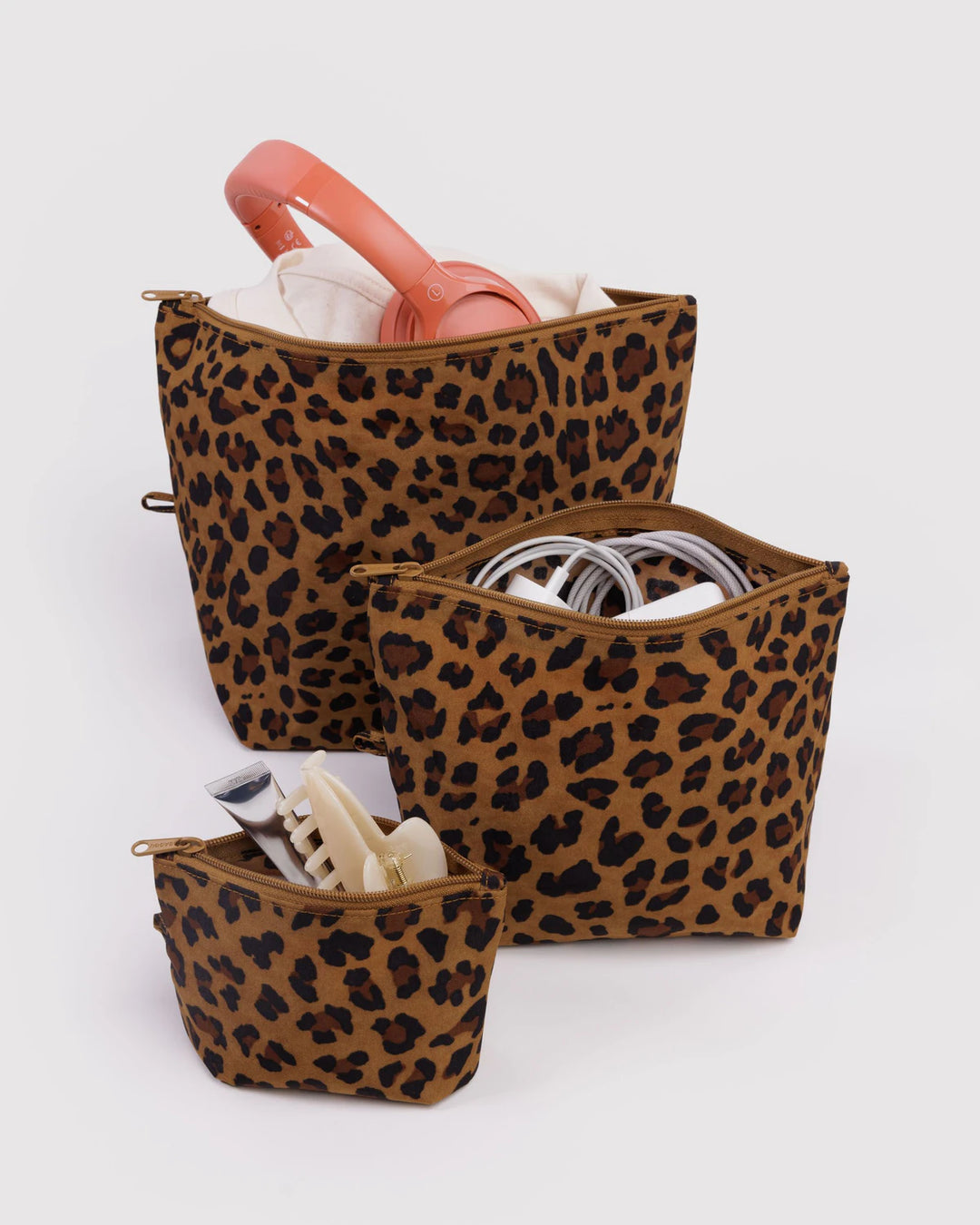 BAGGU- Go Pouch Set- Leopard