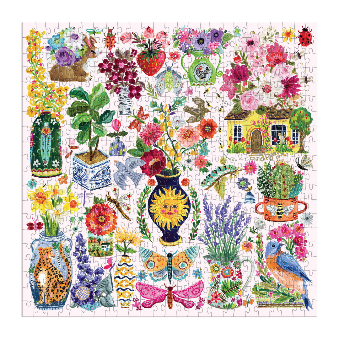 Chronicle Books - Buzzy Bouquets 500 Piece Puzzle