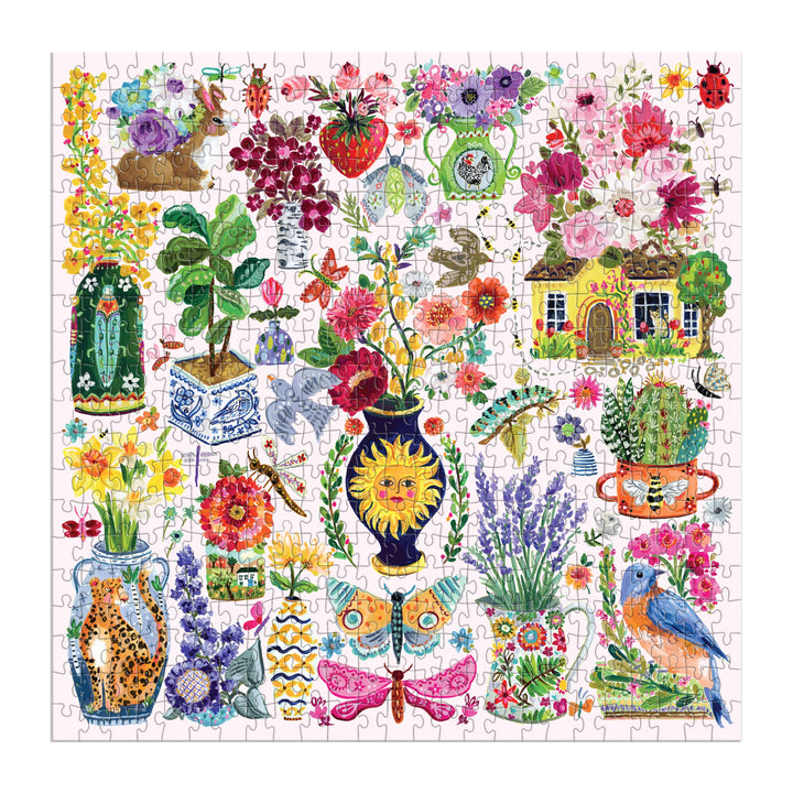 Chronicle Books - Buzzy Bouquets 500 Piece Puzzle
