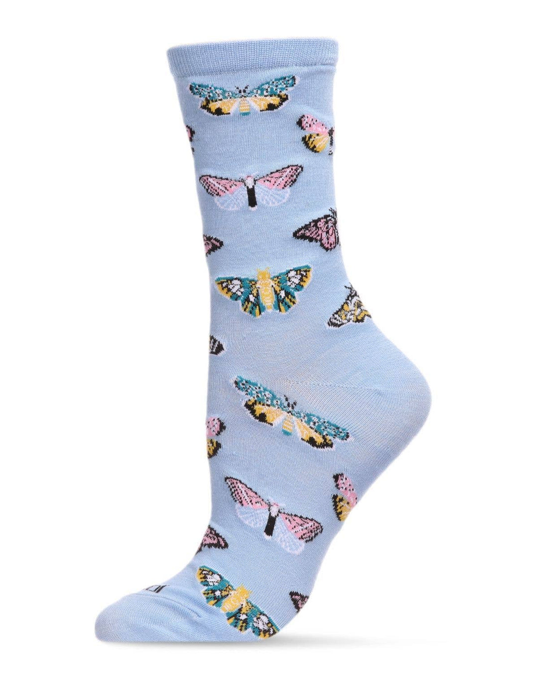 Infinity Classics International Inc. - Butterfly Crew Socks: Light Blue / 9-11