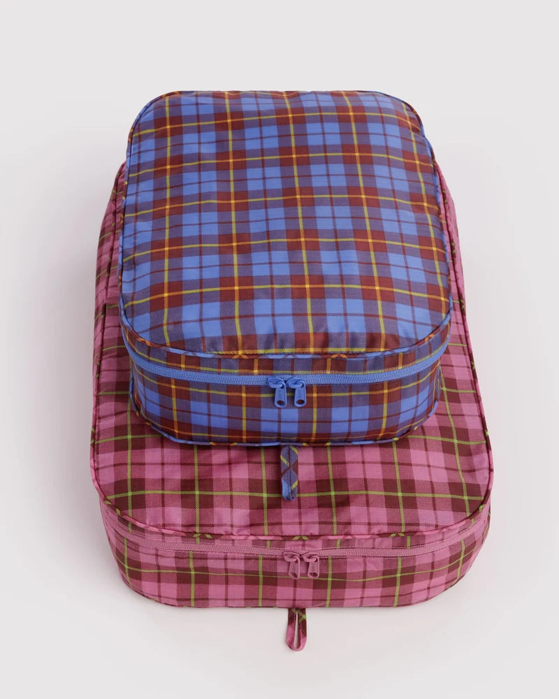 BAGGU - Large Packing Cube Set - Check Mix