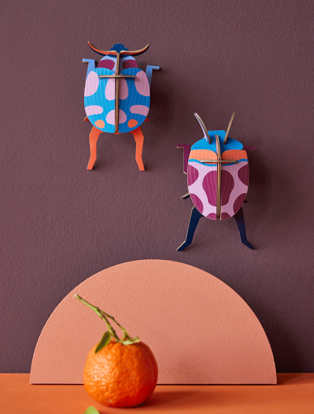 Studio Roof - 3D Wall Art - Insect - Coccinelle Couple