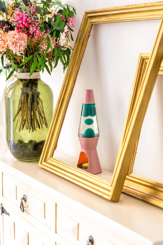 Fisura - Pink and Green Flow Lamp Candle