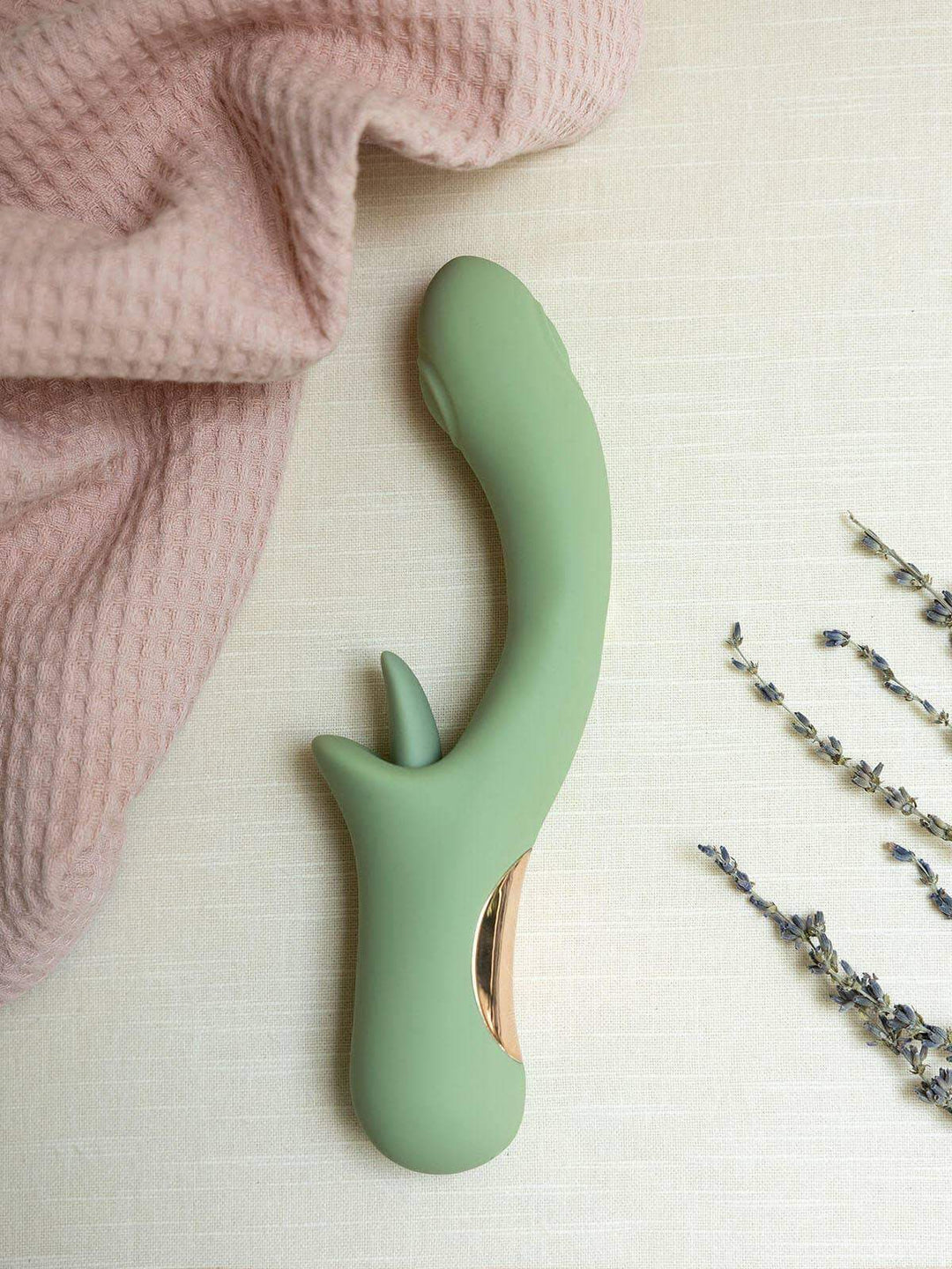 The Natural Love Company - Juniper | Rabbit Style Vibrating Dildo