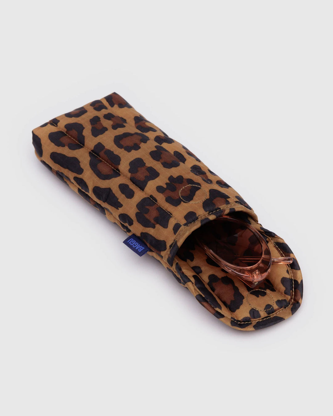 BAGGU- Puffy Sleeve Glasses Case Leopard