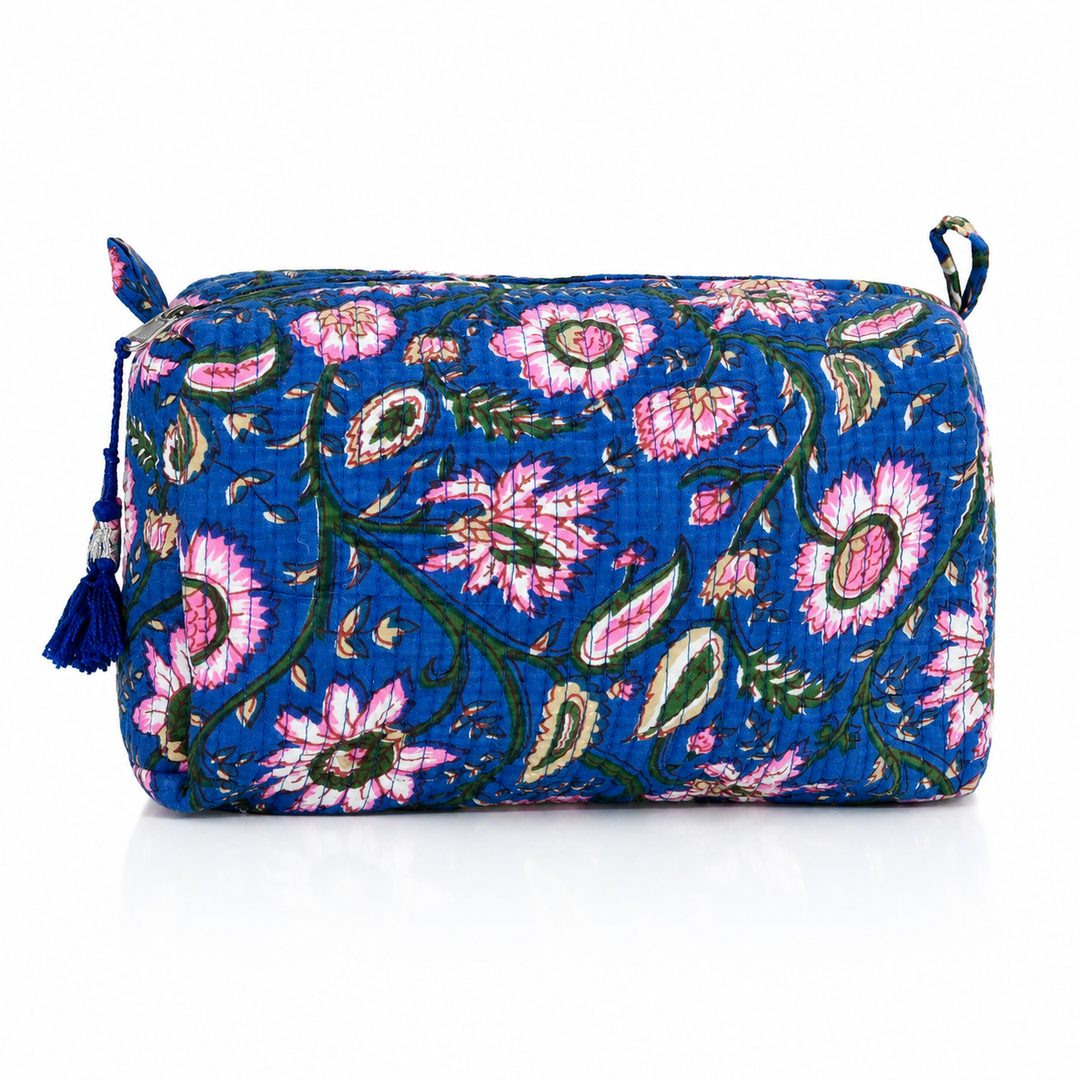 BNB Crafts Inc. - Cotton Block Print Pouch Set- 2 in a Set