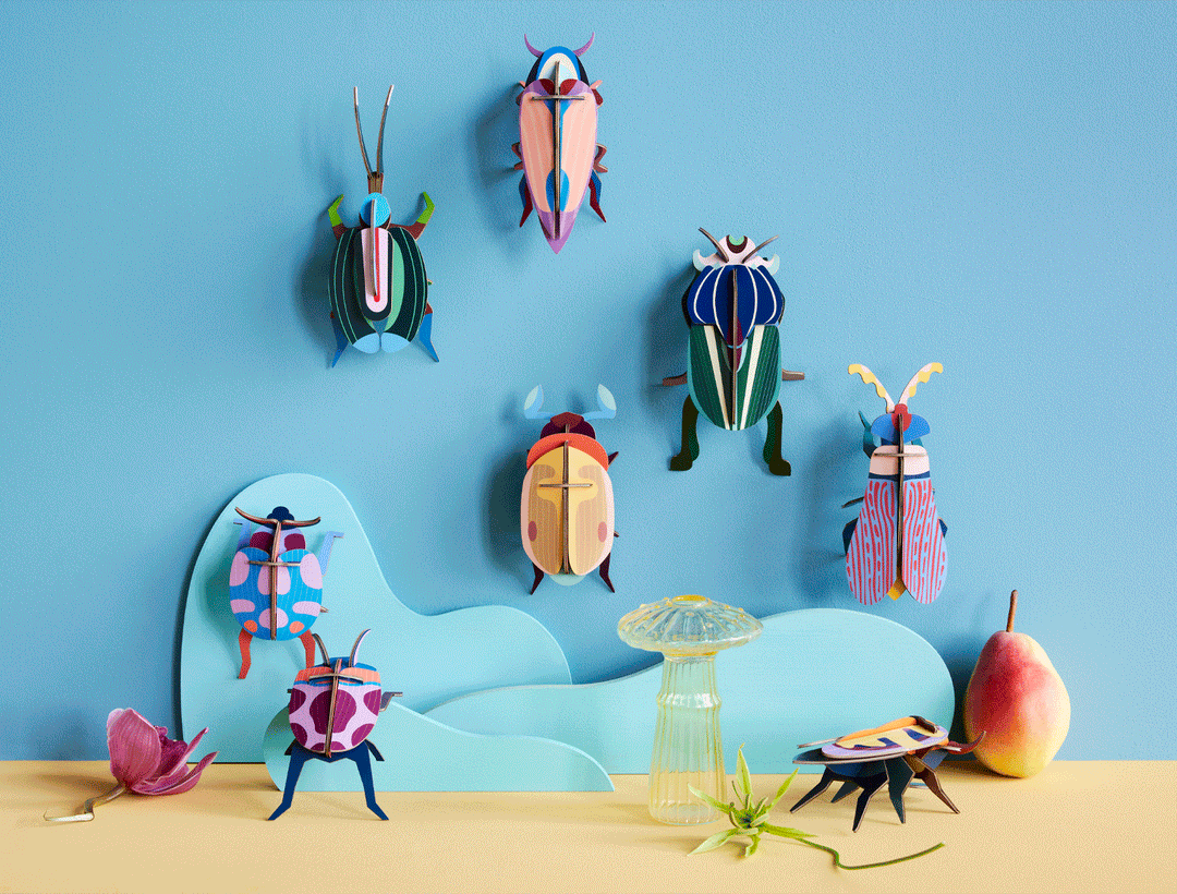 Studio Roof - 3D Wall Art - Insect - Coccinelle Couple