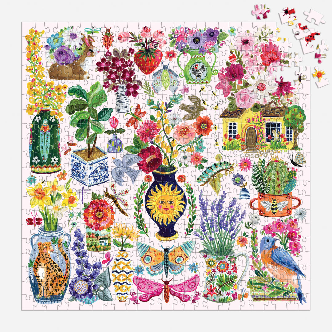 Chronicle Books - Buzzy Bouquets 500 Piece Puzzle