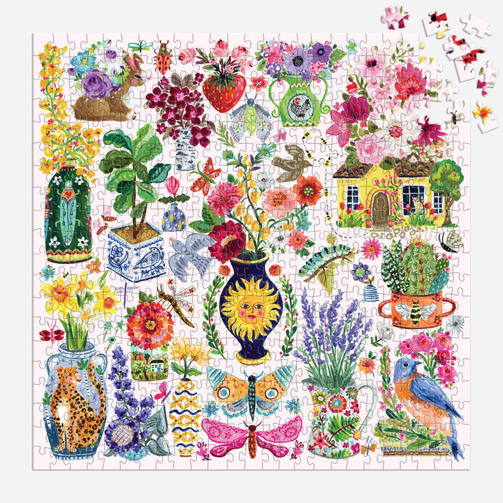 Chronicle Books - Buzzy Bouquets 500 Piece Puzzle
