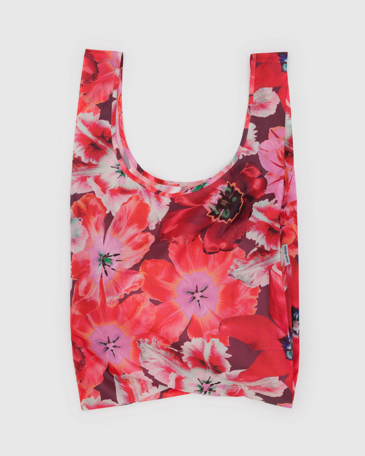 BAGGU- Standard Reusable Shopping Bag Red Pansy