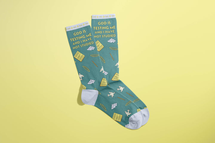 FUN CLUB - God Is Testing Me and I Have Not Studied Socks