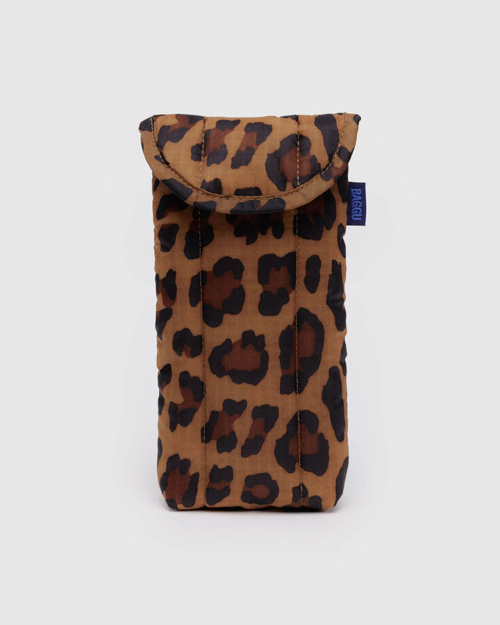BAGGU- Puffy Sleeve Glasses Case Leopard