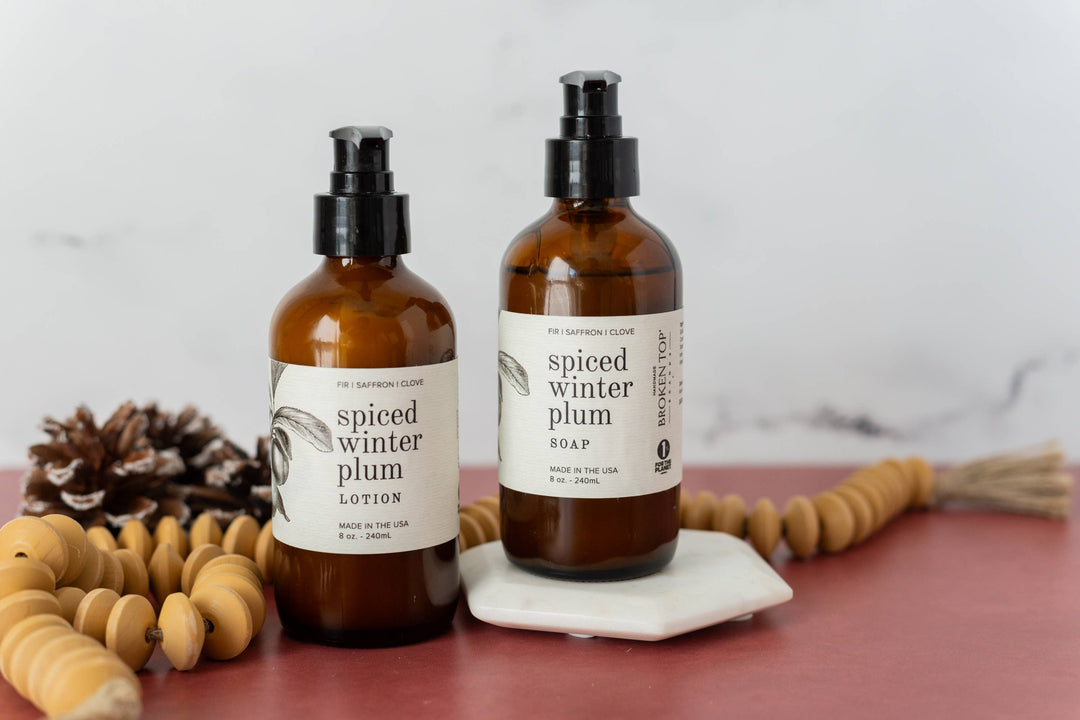 Broken Top Brands - Spiced Winter Plum - 8 oz Lotion - Holiday