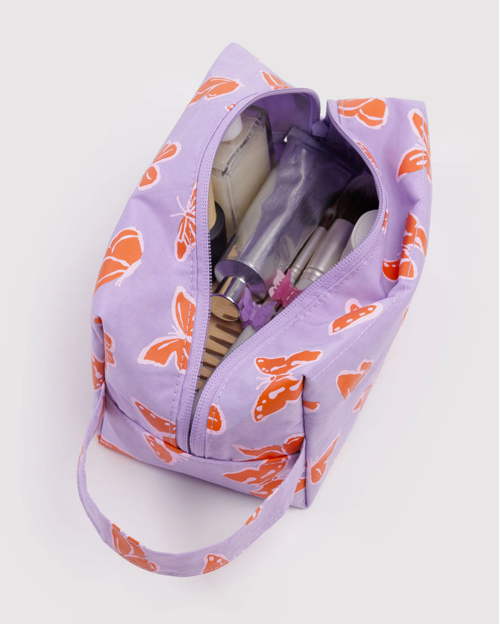 BAGGU- Dopp Kit Nylon Toiletry Bag in Butterflies