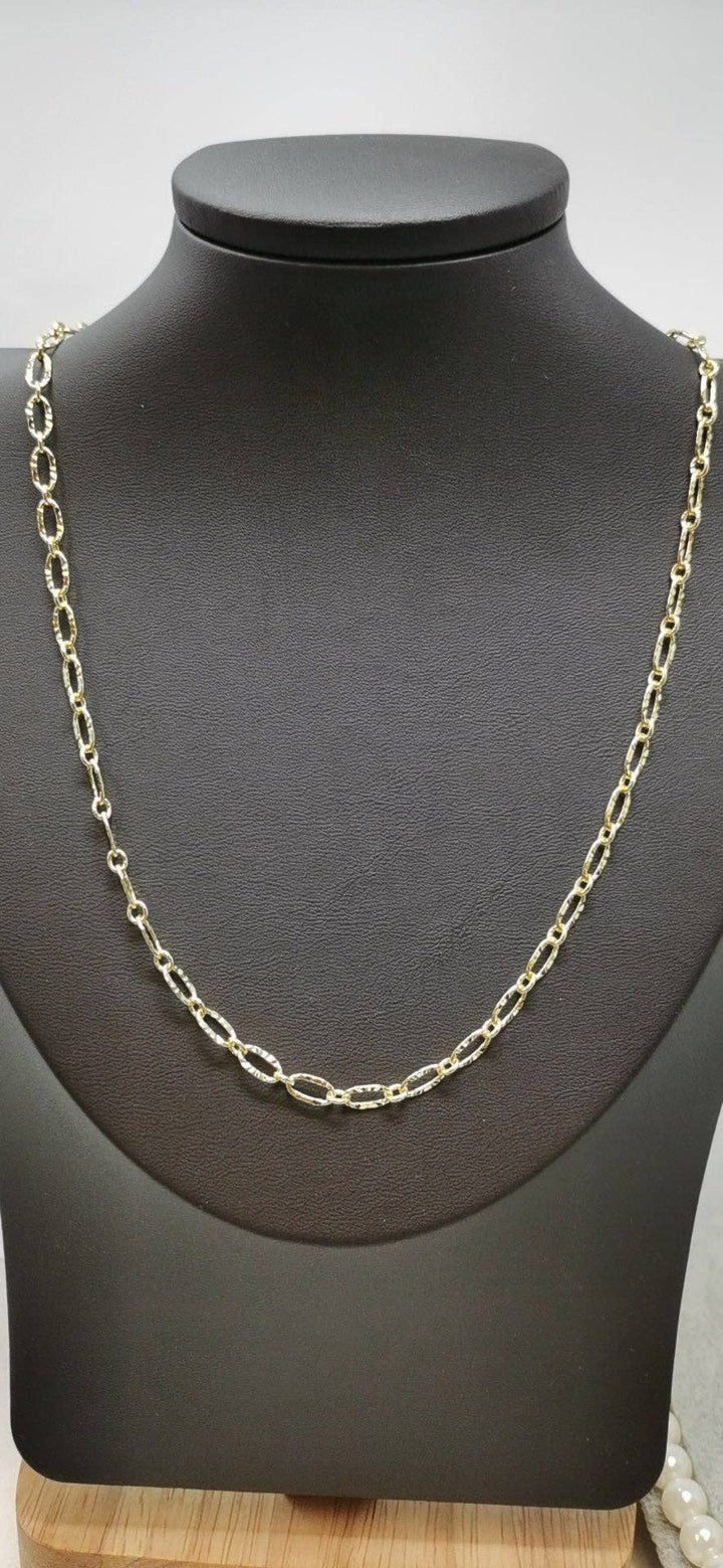 14k GOLD filled Oval Link chain 17.5 inch Necklace