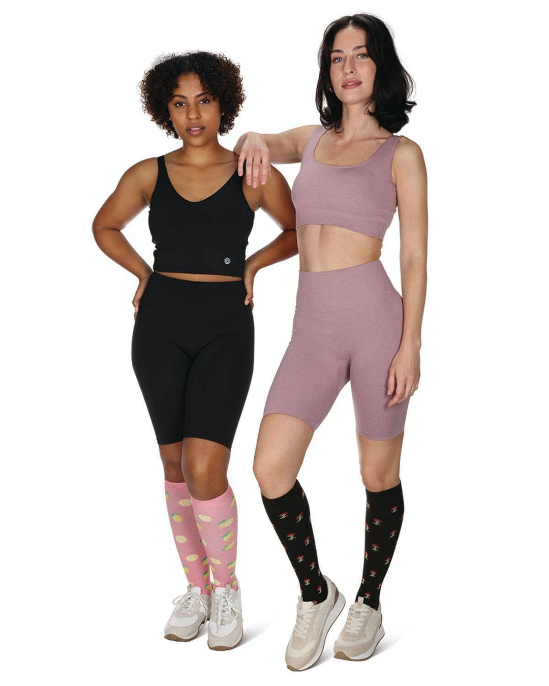 Infinity Classics International Inc. - Lemons Bamboo Compression Socks: Pink / 9-11