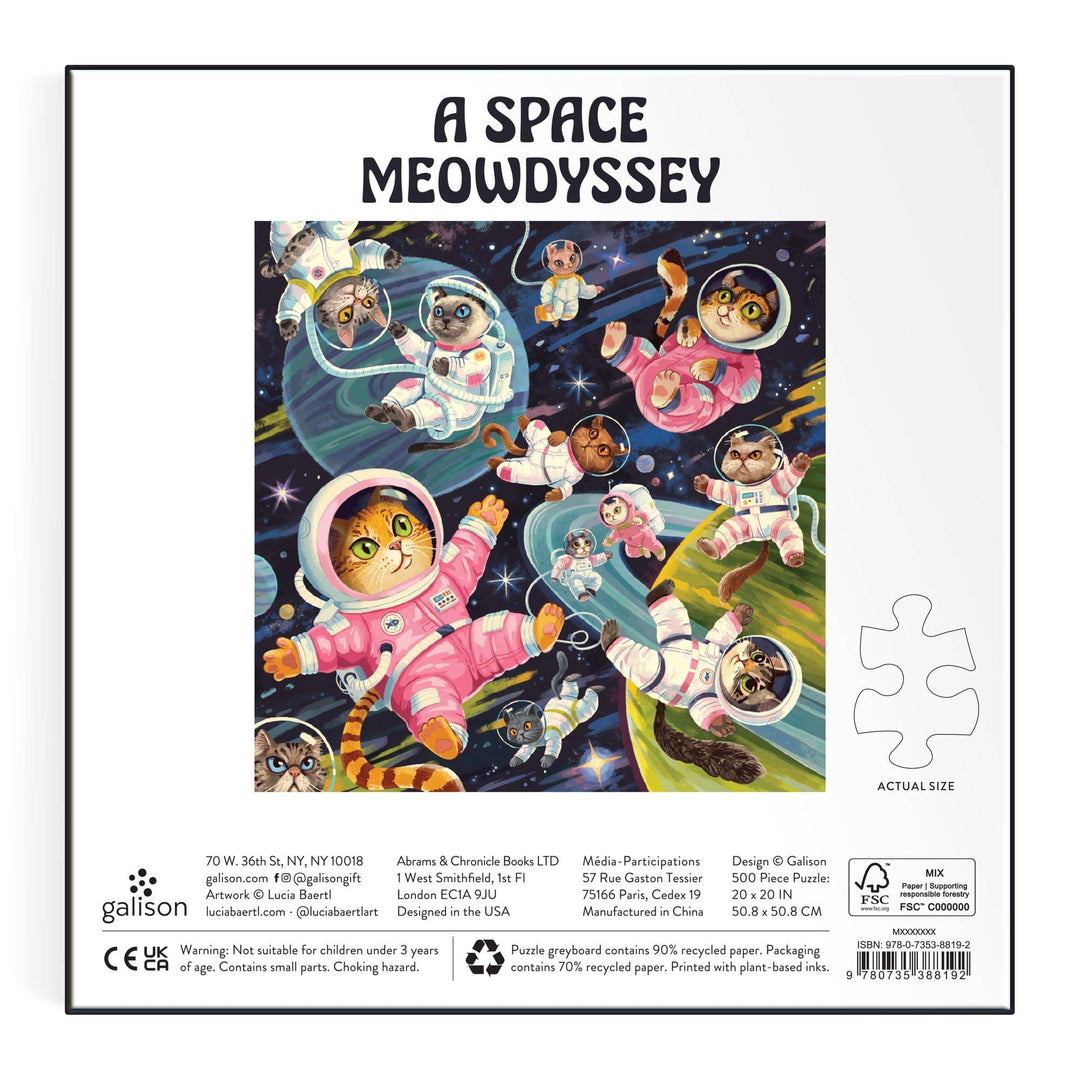 Chronicle Books - A Space Meowdyssey 500 Piece Puzzle