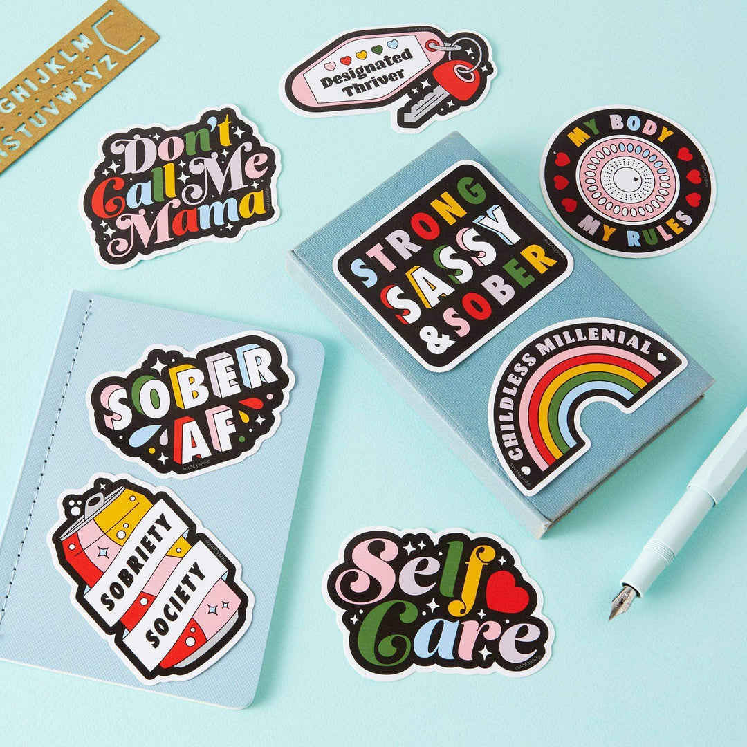 Punky Pins - Sober AF Vinyl Sticker
