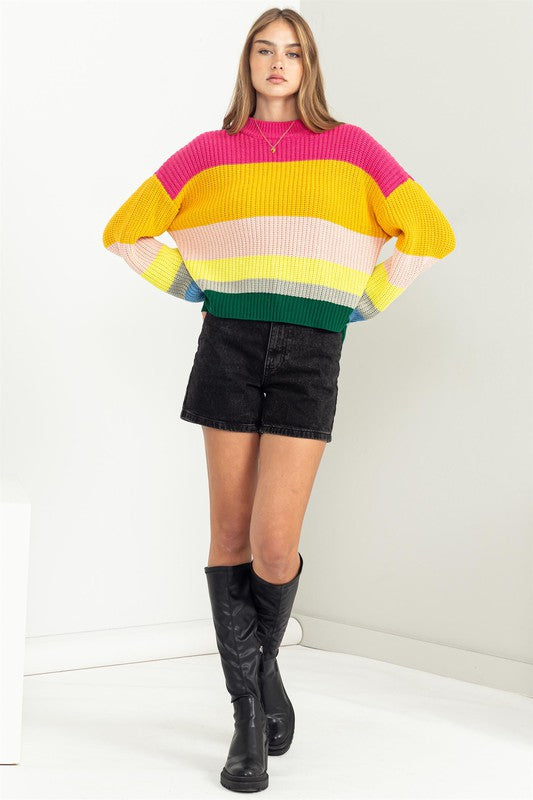 HYFVE Women's Rainbow Sweater