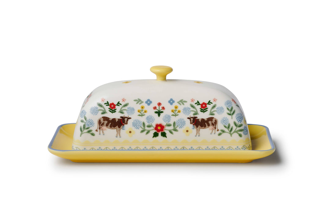 Rifle Paper Co. - Home Sweet Home Porcelain Butter Dish