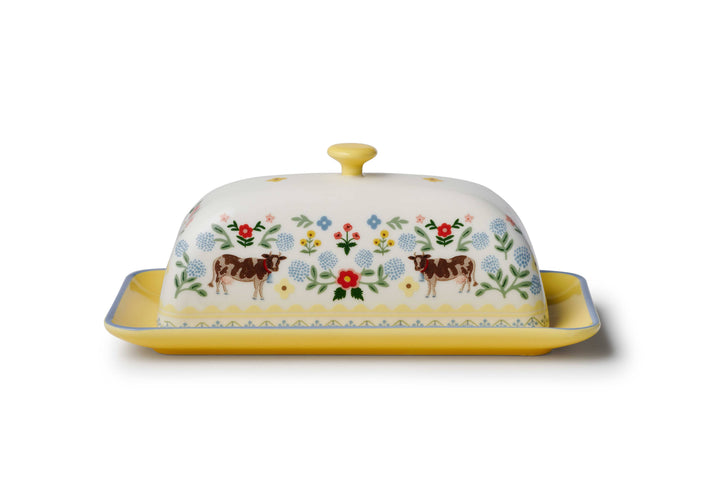 Rifle Paper Co. - Home Sweet Home Porcelain Butter Dish