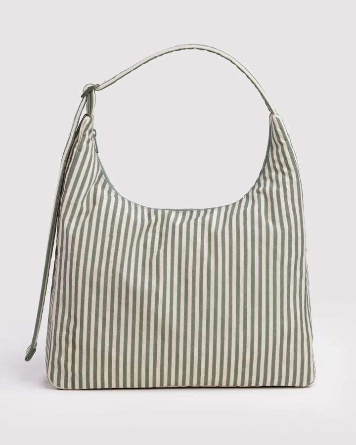 BAGGU- Nylon Shoulder Sage Stripe