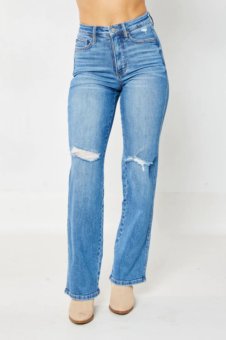 Women's Judy Blue high waist straight leg jeans
