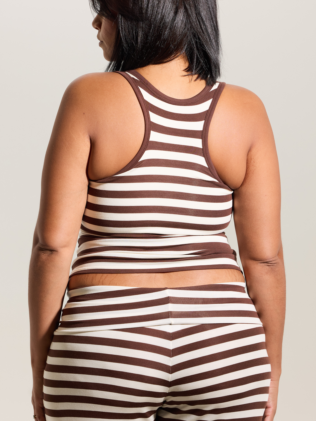 Klassy - Scoop Neck Tank Full Length: Brown / 2XL