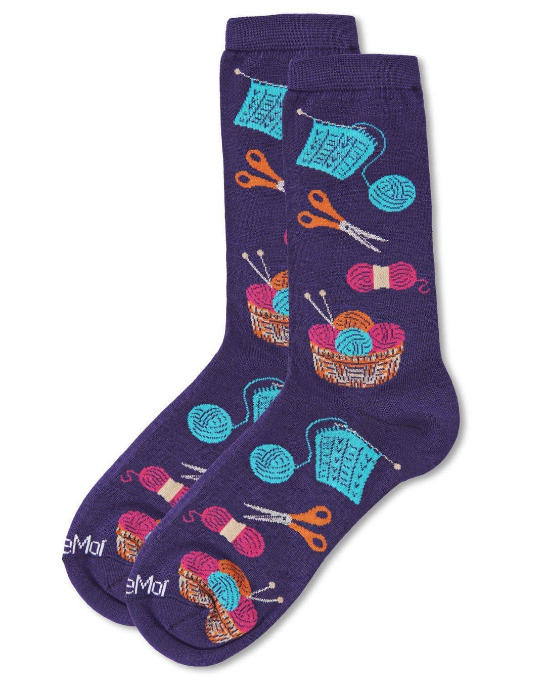 Infinity Classics International Inc. - Knitting Bamboo Blend Crew Socks: Blackberry Cordial / 9-11