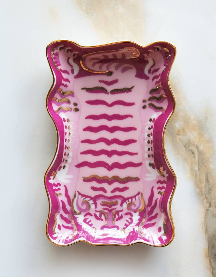 Idlewild Co. - Tibetan Tiger Porcelain Trinket Dish