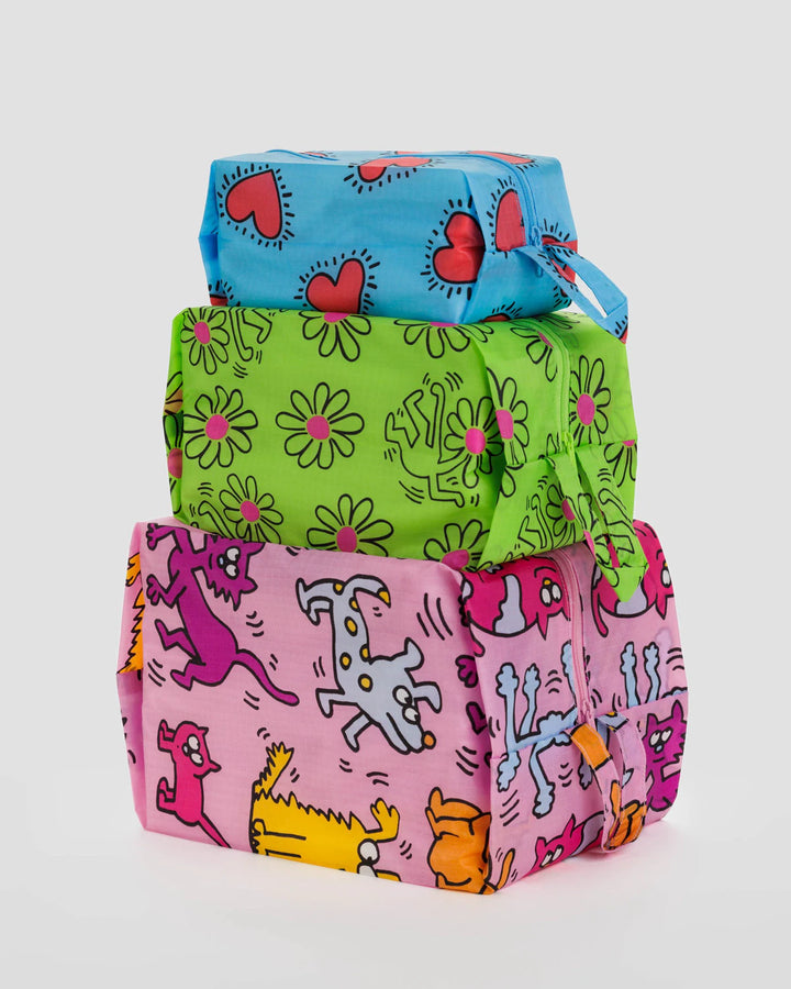 Baggu- Keith Haring Travel Packing Cubes