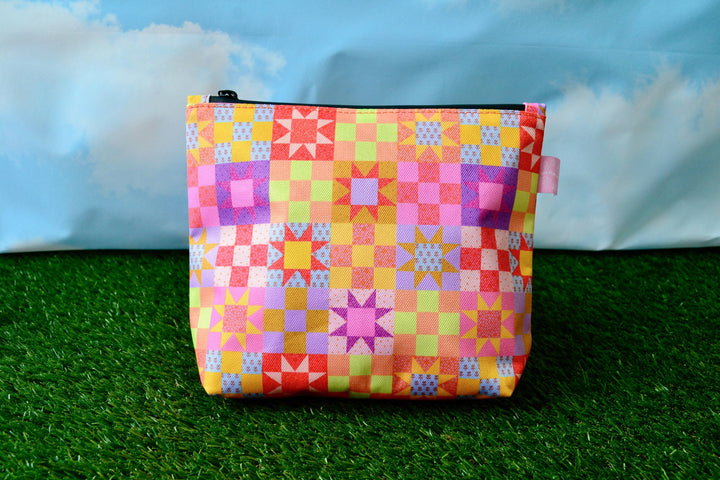 The Peach Fuzz - Patchwork Quilt Smell-Proof Stash Bag