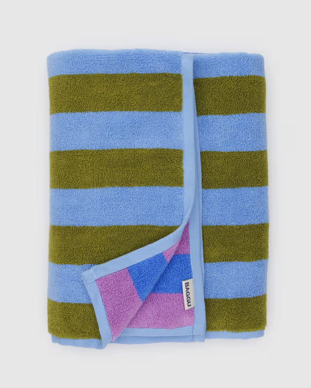 Baggu- Bath Towel Cabana Striped