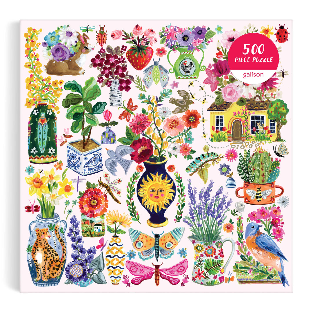 Chronicle Books - Buzzy Bouquets 500 Piece Puzzle