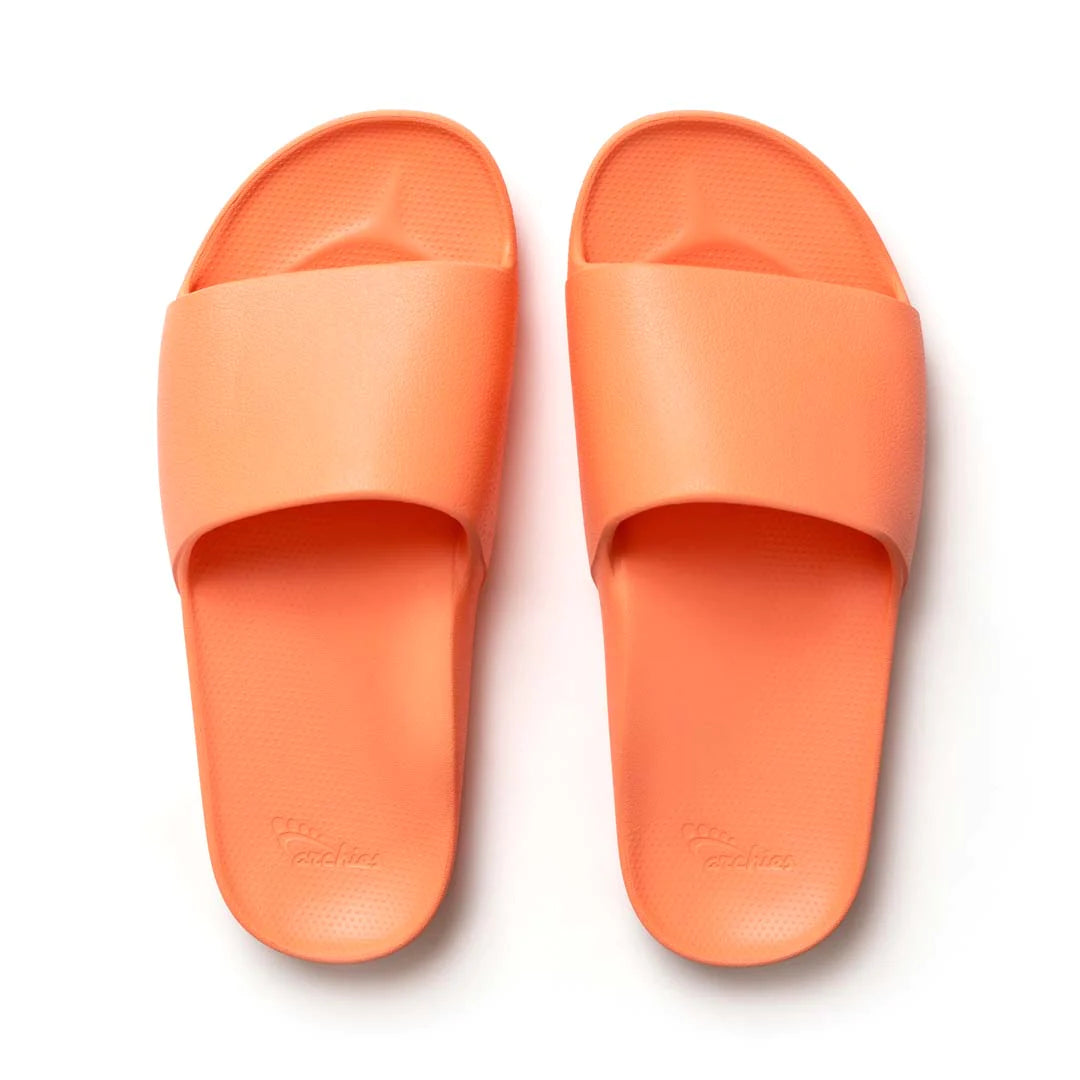Archies Footwear - Arch Support Slides ORANGE