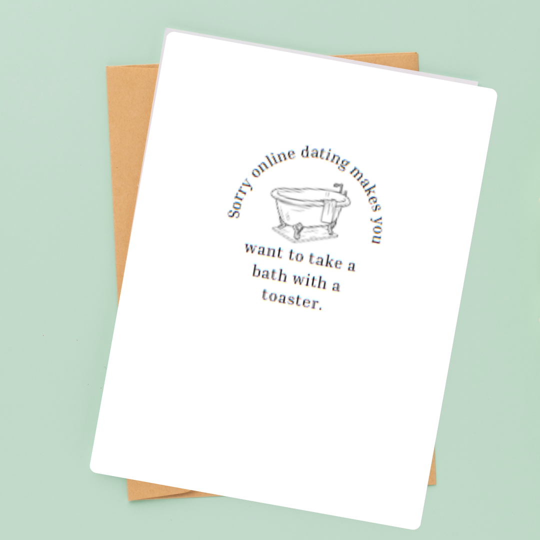 Hells Bells Co. Online Dating Toaster Greeting Card