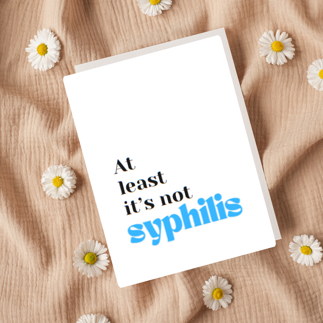 Hells Bells- At Least its not Syphilis Greeting Card