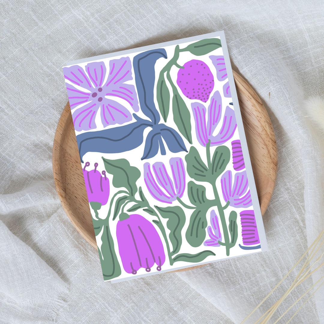 Hells Bells Co.- Purple Floral Blank