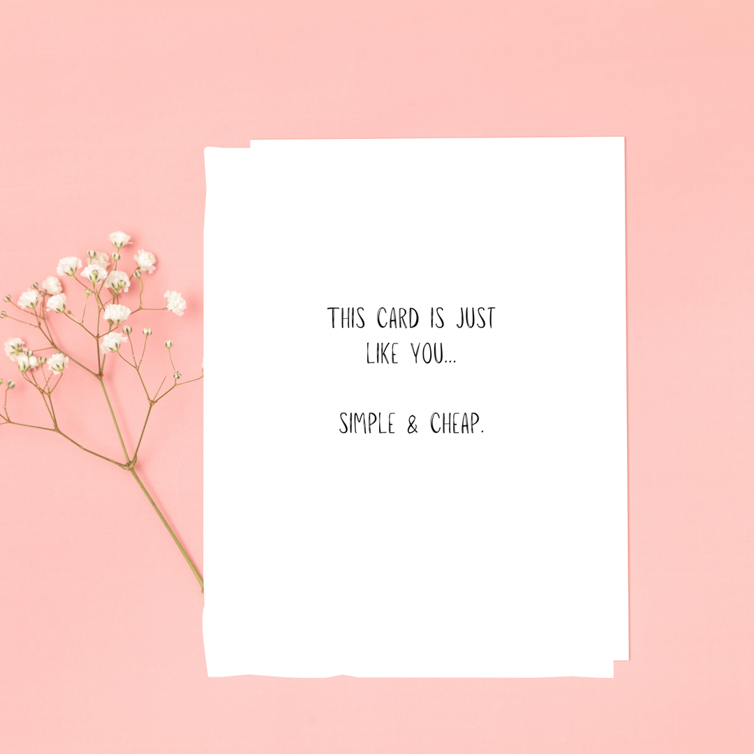 Hells Bells Co. -Card is simple and cheap