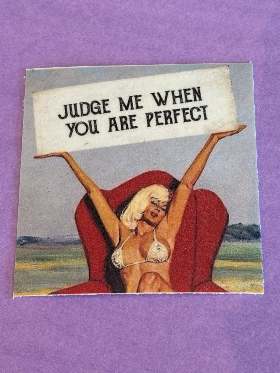 Judge Me Sticker