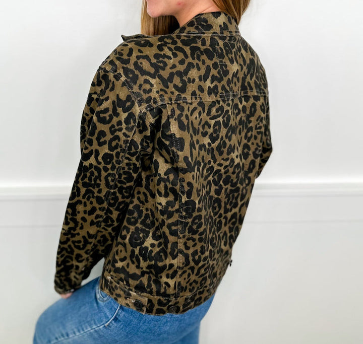 Plus Size Judy Blue Leopard Print Boyfriend Jacket