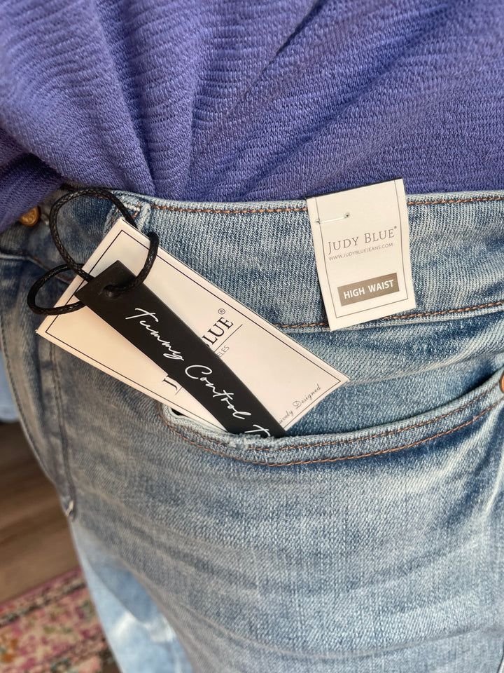 Plus Size Judy Blue High Waist Tummy Control Straight Jeans