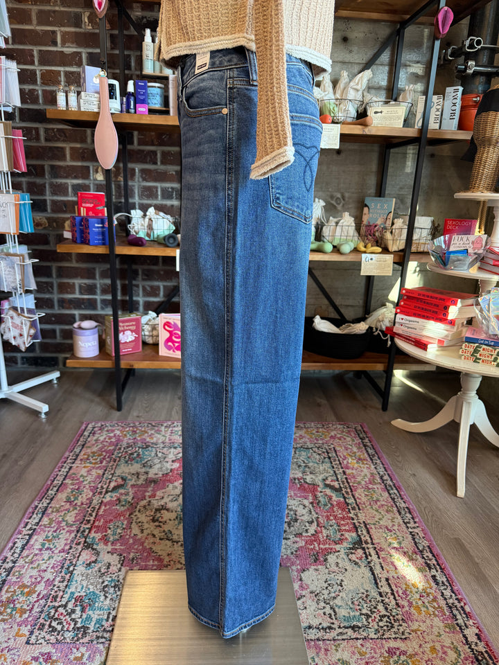 Judy Blue High Waist Wilhemina Baggy Dark Blue