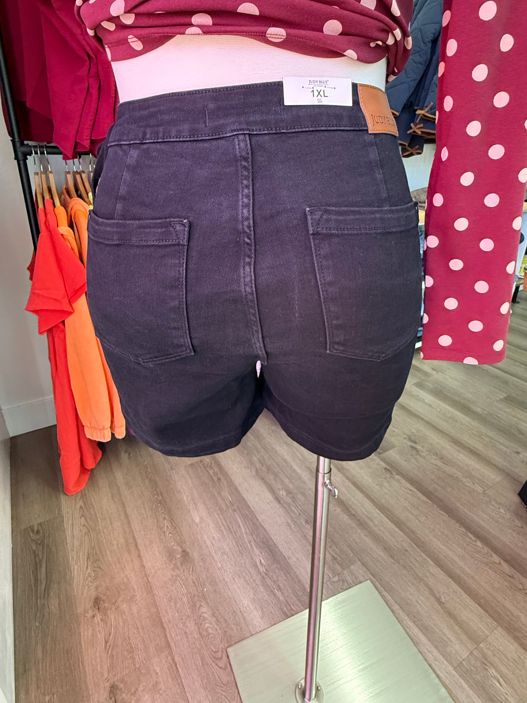 Judy Blue Black Skort with Side Tie Womens and Plus size