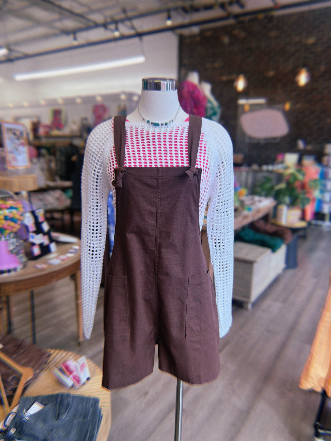 Womens Cropped Knit Sweater in Ivory