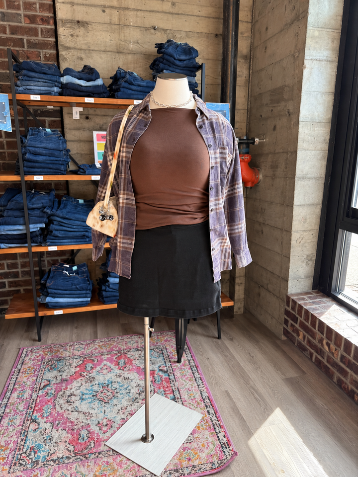 Plus Size Boat Neck Top