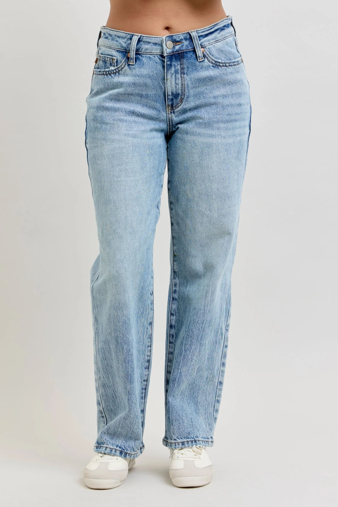 Womens Judy Blue Straight Leg Petite