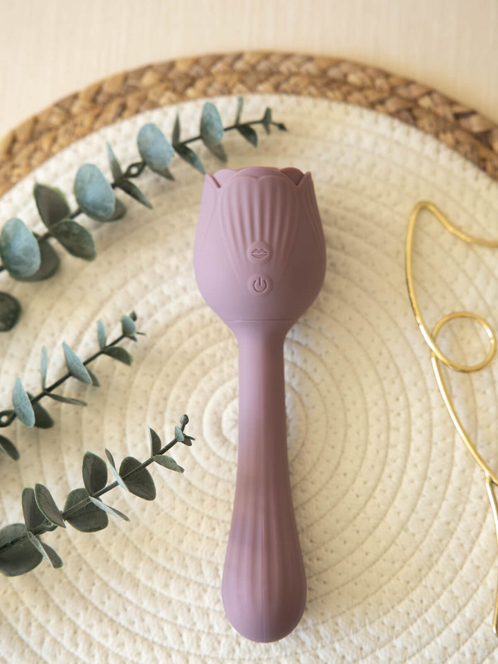 The Natural Love Company - Lovage- Dual Rose Suction Vibrator